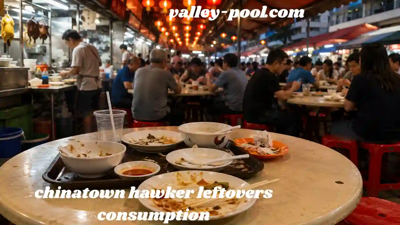 chinatown hawker leftovers consumption