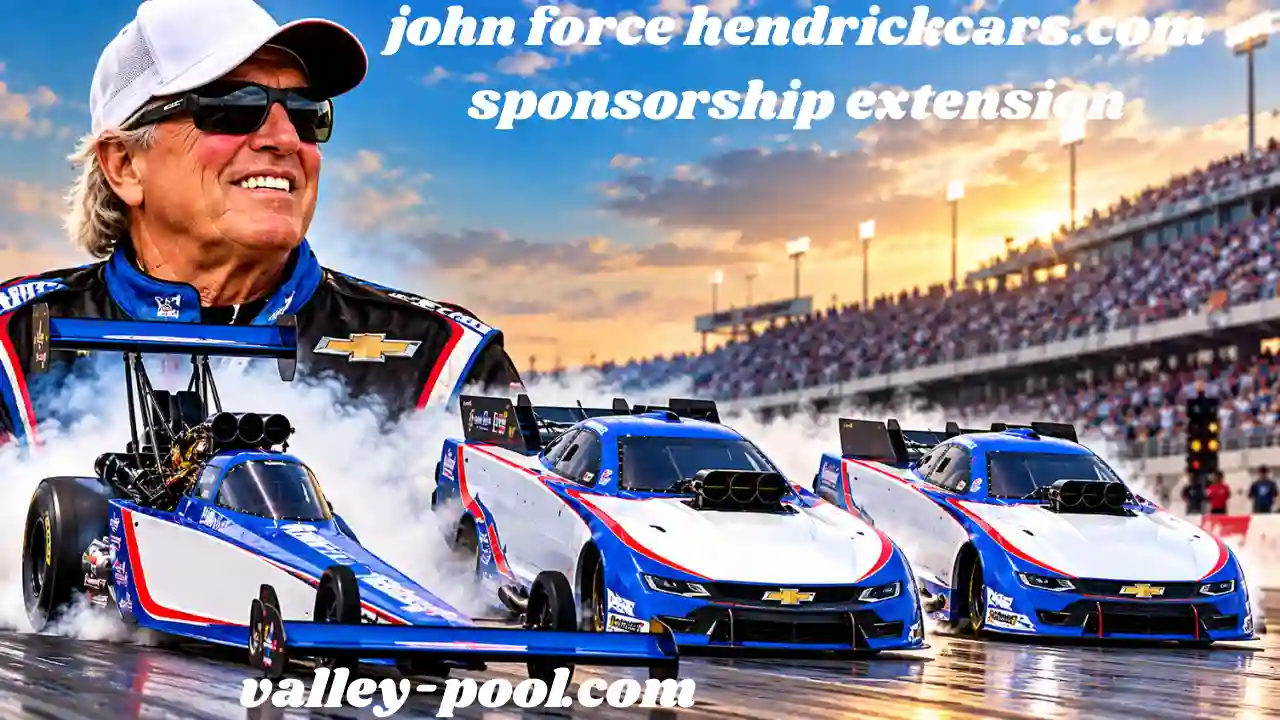 john force hendrickcars.com sponsorship extension